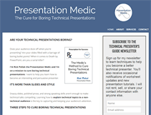 Tablet Screenshot of presentationmedic.com
